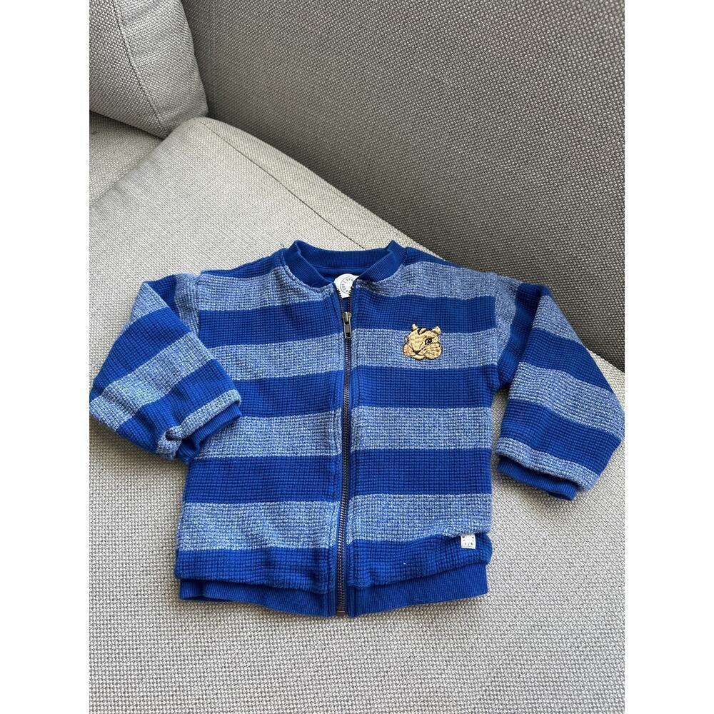 🔴Sproet & Sprout - Cardigan stripe Squirrel‎ Ultra blue